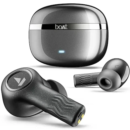 boAt Nirvana Ion ANC Truly Wireless in-Ear Earbuds with Up to 32 dB Active Noise Cancellation, 120 Hrs Playback, Crystal Bionic Sound Powered by Hifi, Beast Mode, ENx Tech, Hearables App (Crystal Blac