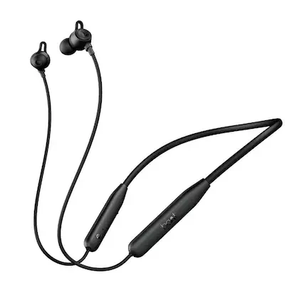 boAt Rockerz 200 In Ear Wireless Neckband with 60 hours Playback Time, 10 mm boAt Signature Sound Drivers and IPX5 Rating (Active Black)