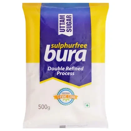 Uttam Double Refined Sulphurfree Bura Sugar 500 g