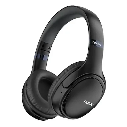 Noise Three Wireless Headphone, Upto 70 hrs of playtime, Dual Device Pairing, Gaming Mode, Foldable, 40mm driver, IPX5 Water Resistance, Blutooth v5.3, Charging Indicator, Jet Black