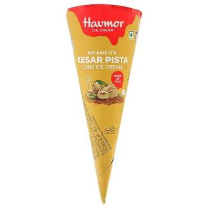 Havmor Kesar Pista Cone Ice Cream 110 ml