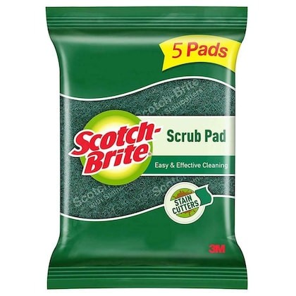 ScotScotch-Brite S-Shape Scrub Pad (7.5 cm X 10 cm) 5 pcsch-Brite S-Shape Scrub Pad (7.5 cm X 10 cm) 5 pcs
