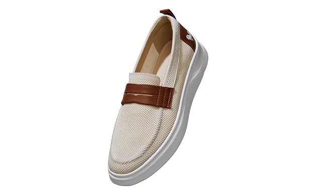 Neeman's The Brunch Loafers for Men | Comfortable, Flexible & Breathable Knitted Upper and Faux Leather