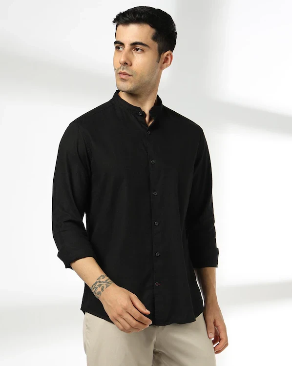 Men Slim Fit Cotton Shirt