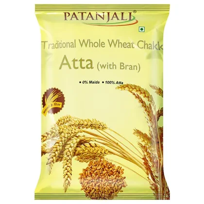 Patanjali Chakki Whole Wheat With Bran Atta 10 kg