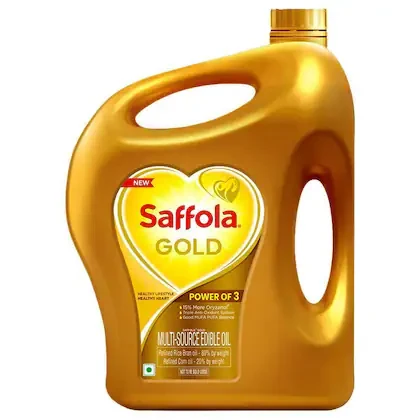 Saffola Gold Rice Bran And Corn Based Blended Oil 2.73 kg